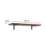 Shopercart Floating Wall Shelves, Rustic Wooden Design, for Living Spaces, Trophy Stand (Set of one) - Image 2