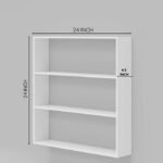 ShoperCart Engineered Wood Glossy Wall Mount Floating Hanging Shelf Rack Display for Room Wall and Home Decor Items and Storage Organizer (Black) - Image 6