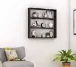 ShoperCart Engineered Wood Glossy Wall Mount Floating Hanging Shelf Rack Display for Room Wall and Home Decor Items and Storage Organizer (Black) - Image 7