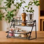 ShoperCart Metal 2-Tier Bathroom Organizer Rack, Kitchen Storage Rack, 26.5 x 17.8 x 18.5 cm, for Bathroom, Kitchen, Laundry Room, Bedroom, Living Room, Dining Room - Image 6