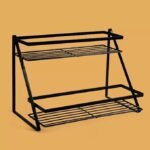 ShoperCart Metal 2-Tier Bathroom Organizer Rack, Kitchen Storage Rack, 26.5 x 17.8 x 18.5 cm, for Bathroom, Kitchen, Laundry Room, Bedroom, Living Room, Dining Room - Image 2