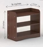 ShoperCart Wooden Organizer Stand Space Saving Storage Rack 2 Tier Shelf Furniture,Engineered Wood Shoe Cabinet Storage for Home/Shoe Rack,Shoe Organizer/Shoe Rack for Home - Image 7