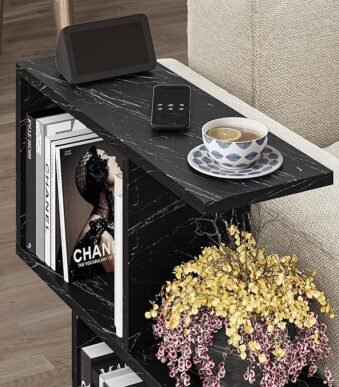Modern Side End Table with Storage
