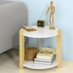ShoperCart Antique Wooden Coffee Table/Side Table/End Table/Tea Table/Plant Stand/Stool Living Room Kids Play Furniture Round Shape - Image 5